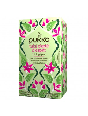Tulsi Clarté d'Esprit Bio - Infusion 20 sachets - Pukka Herbs