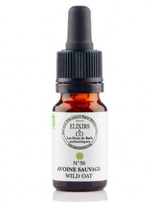 Image de Avoine sauvage (Wild Oat) N°36 Bio Objectifs Fleurs de Bach 10 ml - Elixirs and Co depuis Commandez les produits Elixirs and Co à l'herboristerie Louis