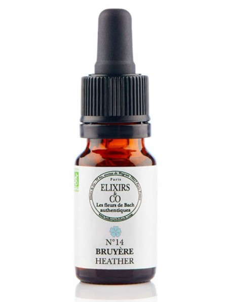 Achetez Bruyère (Heather) N°14 Bio Ecoute des autres Fleurs de Bach 10 ml - Elixirs and Co à l'herboristerie Louis Image principale de Bruyère (Heather) N°14 Bio Ecoute des autres Fleurs de Bach 10 ml - Elixirs and Co