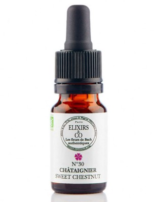 Image de Châtaignier (Sweet Chestnut) N°30 Bio Désespoir Fleurs de Bach 10 ml - Elixirs and Co depuis Commandez les produits Elixirs and Co à l'herboristerie Louis