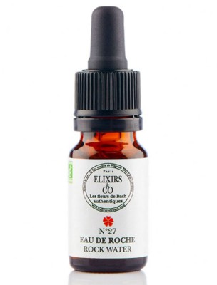 Image de Eau de roche (Rock Water) N°27 Bio - Spontanéité et Indulgence Fleurs de Bach 10 ml - Elixirs and Co depuis Commandez les produits Elixirs and Co à l'herboristerie Louis