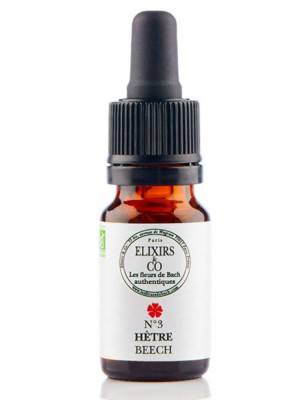 Image de Hêtre (Beech) N°03 Bio - Tolérance Fleurs de Bach 10 ml - Elixirs and Co depuis 38 Fleurs de Bach unitaires - Commandez en ligne ! (2)