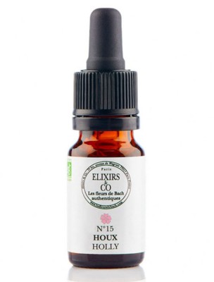 Image de Houx (Holly) N°15 Bio - Compréhension et Pardon Fleurs de Bach 10 ml - Elixirs and Co depuis Achetez les produits Elixirs and Co à l'herboristerie Louis (2)