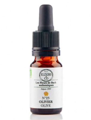 Image de Olivier (Olive) N°23 Bio - Contre l'Epuisement Fleurs de Bach 10 ml - Elixirs and Co depuis PrestaBlog
