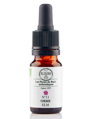 Image de Orme (Elm) N°11 Bio - Contre la Sensation d'être Débordé Fleurs de Bach 10 ml - Elixirs and Co depuis Commandez les produits Elixirs and Co à l'herboristerie Louis