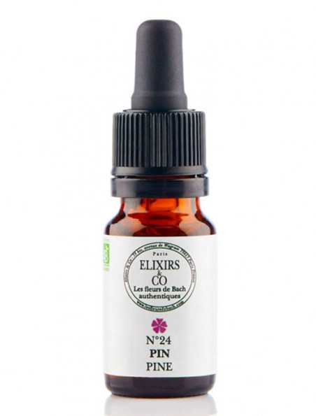 Image principale de Pin (Pine) N°24 Bio - Culpabilité Fleurs de Bach 10 ml - Elixirs and Co