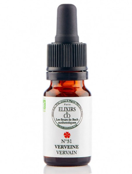 Image principale de Verveine (Vervain) N°31 Bio - Comportements Excessifs Fleurs de Bach 10 ml - Elixirs and Co