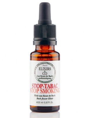 Image de Elixir composé Bio aux Fleurs de Bach - Contre le tabac 20 ml - Elixirs and Co via Pastilles Stop-Tabac Bio aux Fleurs de Bach - Elixirs and Co