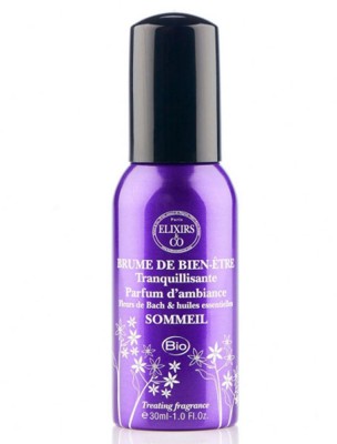Image de Wellness mist with flowers of Bach - For sleep 30 ml - Elixirs and Co depuis The flowers of Bach flowers combine for a more peaceful night