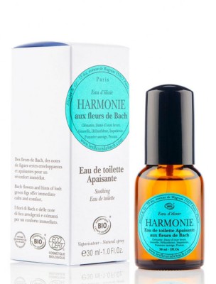 Image de Harmonie - Eau de toilette apaisante Bio aux Fleurs de Bach 30 ml - Elixirs and Co via Audace - Sels de bain aux Fleurs de Bach 300g - Elixirs and Co