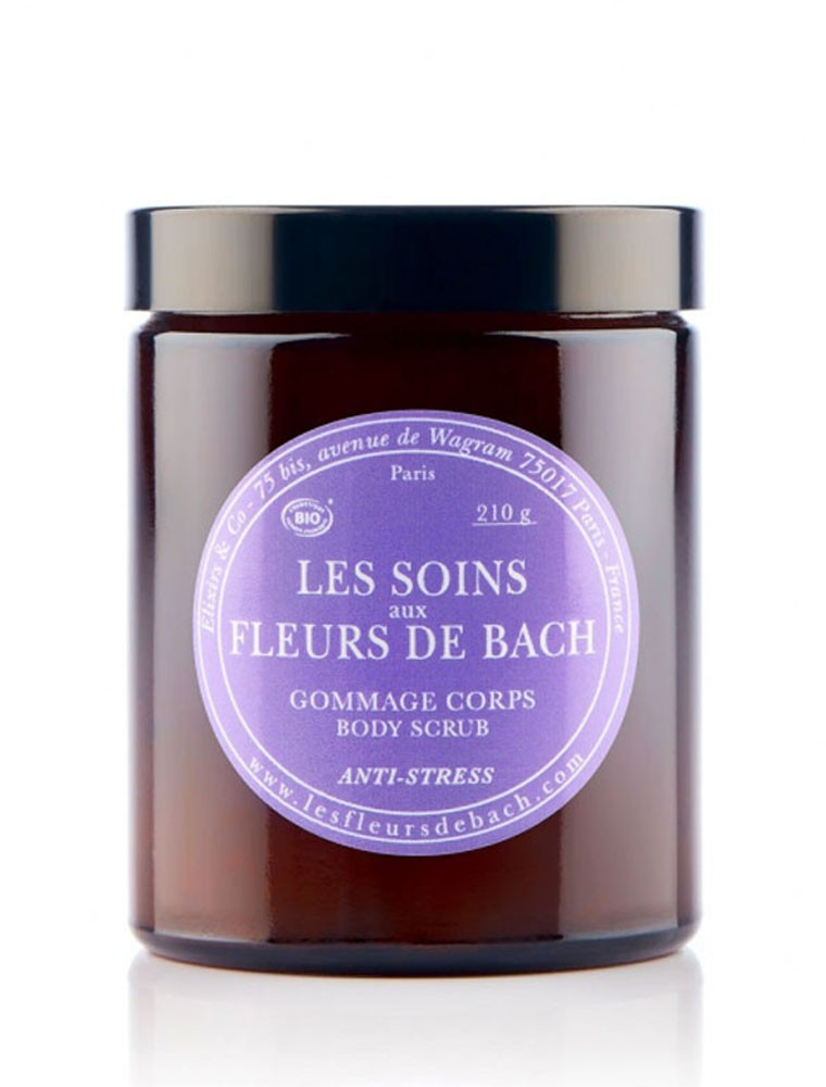 Image principale de la modale pour Gommage corps anti-stress Bio aux Fleurs de Bach 210 g - Elixirs and Co