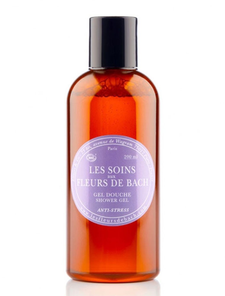 Image principale de la modale pour Gel douche corps anti-stress Bio aux Fleurs de Bach 200 ml - Elixirs and Co