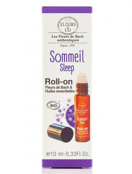 Image principale de Roll-on Sommeil Bio aux Fleurs de Bach 10 ml - Elixirs and Co