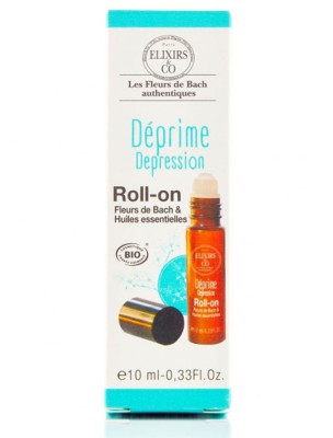 Image de Roll-on Déprime Bio aux Fleurs de Bach 10 ml - Elixirs and Co via Elixir Joie de Vivre - Fleurs de Bach Bio 20 ml