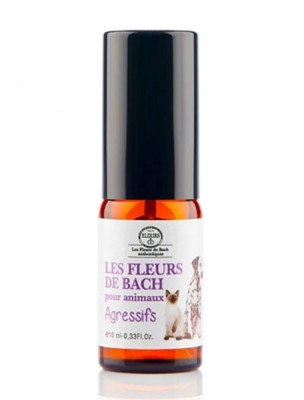 Image de Organic Aggressive Animals Elixir with Flowers of Bach 10 ml - Elixirs and Co depuis Rescue remedy farts for the sensitivity of your pets