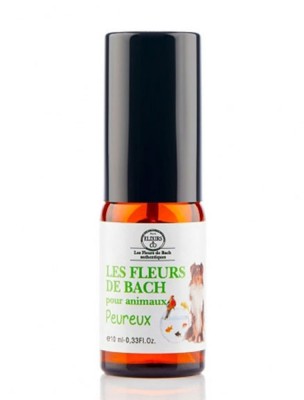 Image de Elixir Animaux Peureux Bio aux Fleurs de Bach 10 ml - Elixirs and Co via Elixir Animaux Stressés Bio 10 ml - Elixirs and Co