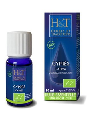 Image de Cyprès Bio - Huile essentielle de Cupressus sempervirens 10 ml - Herbes et Traditions depuis Huiles essentielles pour la circulation