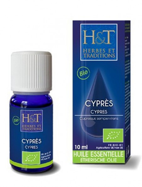 Cyprès Bio - Huile essentielle de Cupressus sempervirens 10 ml - Herbes et Traditions
