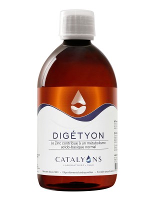 Image de Digetyon - Oligo-éléments 500 ml - Catalyons via Gingembre Bio Troubles digestifs - Purasana