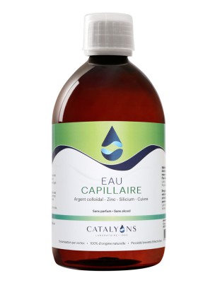 Image de Hair Water with Colloidal Silver and Chlorophyll - Fortifies, 500 ml refill - Catalyons depuis Search results for "chlorophylle catalyons"