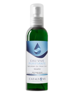 Image de Eau Vive with Colloidal Silver and Chlorophyll - Purifying Action 150 ml Catalyons depuis Search results for "chlorophylle catalyons"