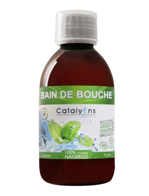 Image de Bain de bouche à l'argent colloïdal sans alcool Bio 250 ml - Catalyons depuis Commandez les produits Catalyons à l'herboristerie Louis