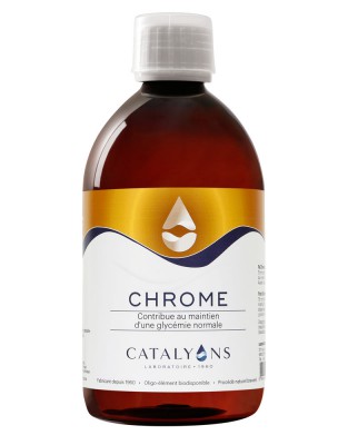 Image de Chrome -  Oligo-élément 500 ml - Catalyons via Be-Life Choline-Inositol - Métabolisme des graisses 60 gélules