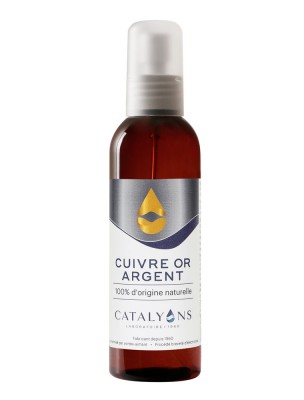 Image de Copper, Gold and Silver Colloidal - Spray 150 ml - Catalyons depuis Colloidal silver relieves and disinfects your skin