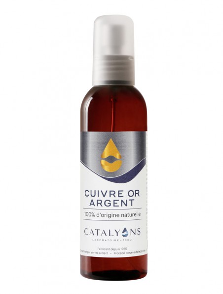 Cuivre, Or et Argent Colloïdal - Vaporisateur 150 ml - Catalyons Cuivre, Or et Argent Colloïdal - Vaporisateur 150 ml - Catalyons