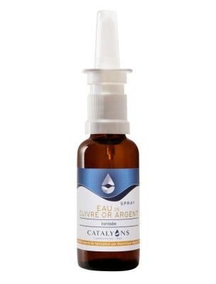 Image de Eau de Cuivre Or Argent colloïdal 10 ppm - Spray nasal 30 ml - Catalyons depuis Commandez les produits Catalyons à l'herboristerie Louis