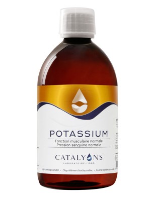 Image de Potassium - Oligo-élément 500 ml - Catalyons via Mg K - Be-Life : Contre Crampes et Tensions musculaires