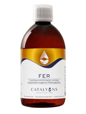 Image de Fer - Oligo-élément 500 ml - Catalyons via Fe Complex 60 gélules - Be-Life