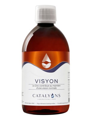 Image de Visyon -  Vue Oligo-élément 500 ml  - Catalyons via Lutéine Eyes HD 24 mg - Solaray