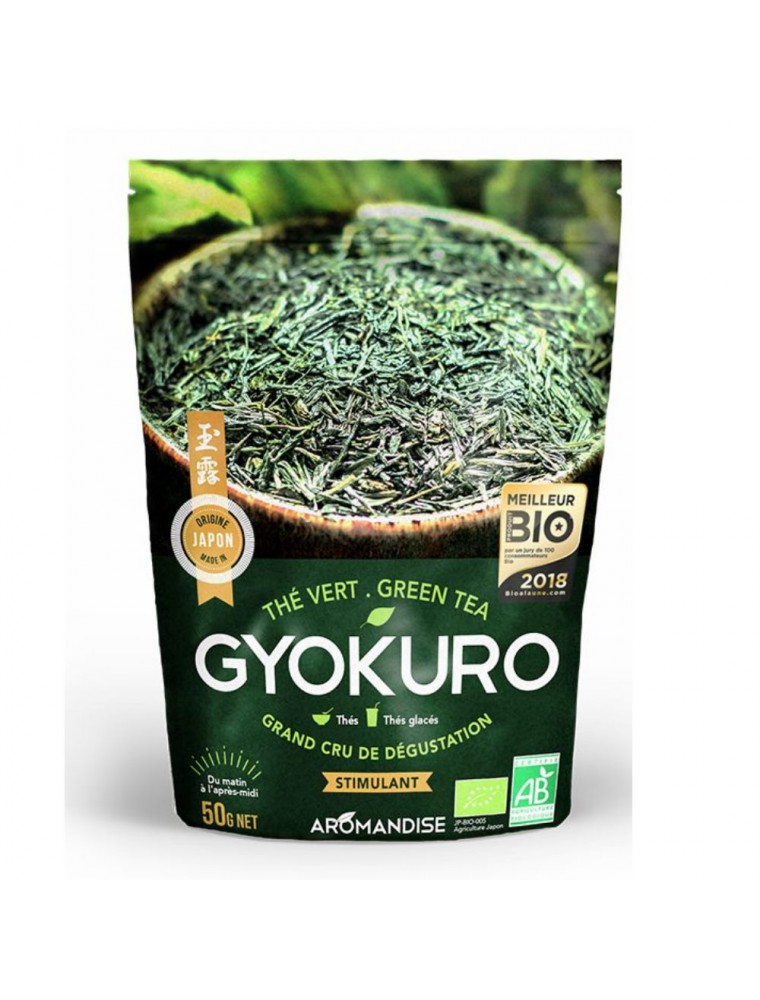 Image principale de la modale pour Thé Gyokuro Bio - Thé Vert 50 g - Aromandise