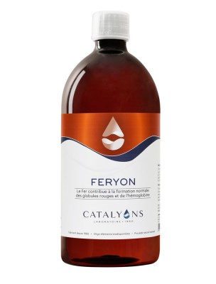 Image de Feryon - Carence en Fer Oligo-élément 1000 ml - Catalyons via Eau de Zinc et Cuivre - Paupières 20 ml - Catalyons