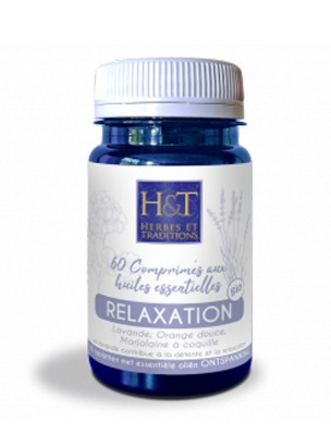 Image de Tablets with organic essential oils - Relaxation 60 tablets Herbes et Traditions via Sleep roller Aromanoctis Bio - Relaxation with oils