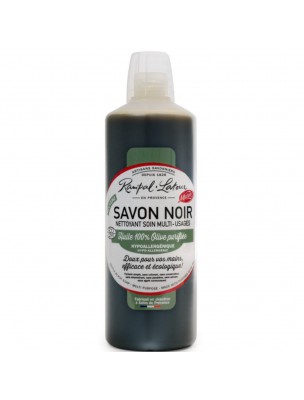 Image de Savon Noir Hypoallergénique Bio à l'olive - Nettoyant Soin Multi-usages 1 Litre - Rampal Latour depuis Savons de Marseille naturels, solides et liquides