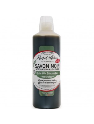 Image de Savon Noir Hypoallergénique Bio à l'olive - Nettoyant Soin Multi-usages 1 Litre - Rampal Latour depuis Achetez les produits Rampal Latour à l'herboristerie Louis