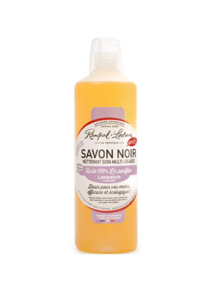 Image principale de la modale pour Savon Noir Lavandin Bio - Nettoyant Soin Multi-usages 1 Litre - Rampal Latour