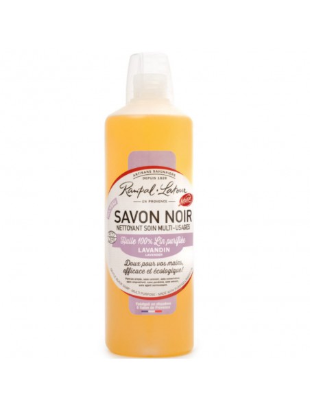 Image principale de Savon Noir Lavandin Bio - Nettoyant Soin Multi-usages 1 Litre - Rampal Latour