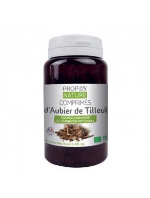 Image de Aubier de Tilleul Bio - Drainage et Elimination 180 gélules - Propos Nature via Charbon Végétal Activé - Digestion 120 comprimés - Propos Nature