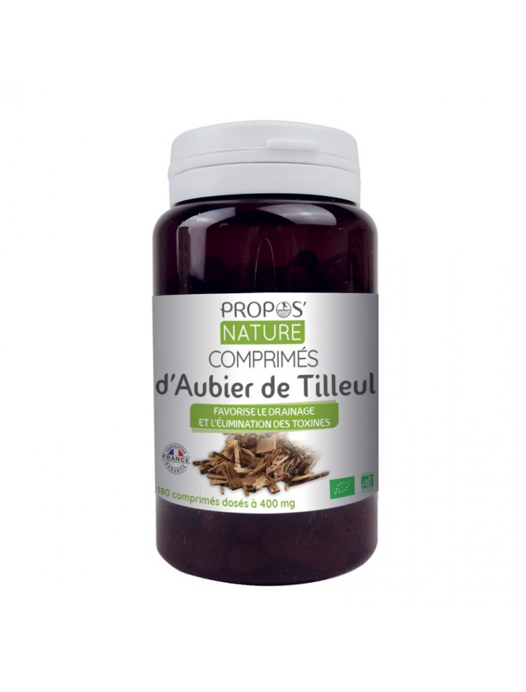Aubier de Tilleul Bio - Drainage et Elimination 180 gélules - Propos Nature Aubier de Tilleul Bio - Drainage et Elimination 180 gélules - Propos Nature