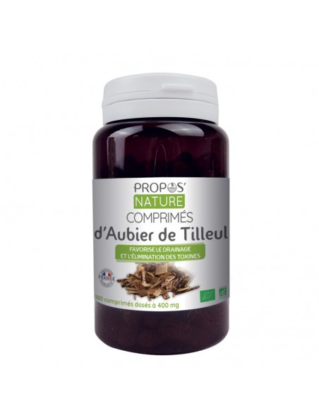 Aubier de Tilleul Bio - Drainage et Elimination 180 gélules - Propos Nature Aubier de Tilleul Bio - Drainage et Elimination 180 gélules - Propos Nature