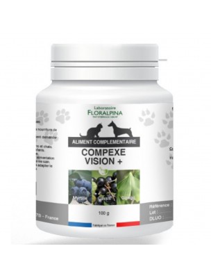 Image de Complexe Vision Plus Renforcée - Visions Chiens et Chats 100g - Floralpina depuis Autres soins naturels pour les chiens