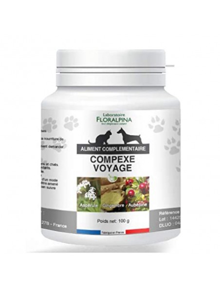 Image principale de Complexe Voyage - Stress et Transport Chiens et Chats 100g - Floralpina