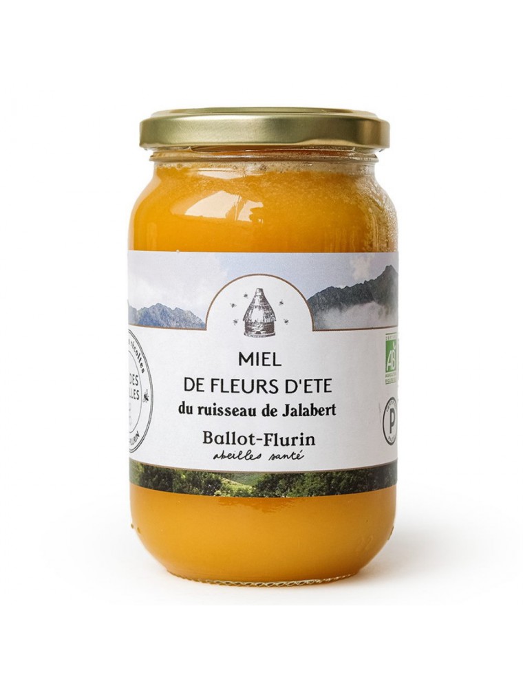 Miel Fleurs d'Eté Bio 480g - Miel Doux - Ballot-Flurin Miel Fleurs d'Eté Bio 480g - Miel Doux - Ballot-Flurin