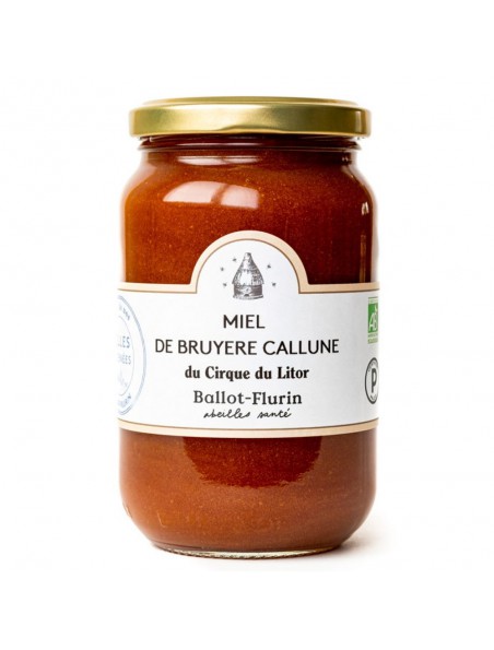 Miel de Bruyère Callune Bio - Miel Rare 480g - Ballot-Flurin