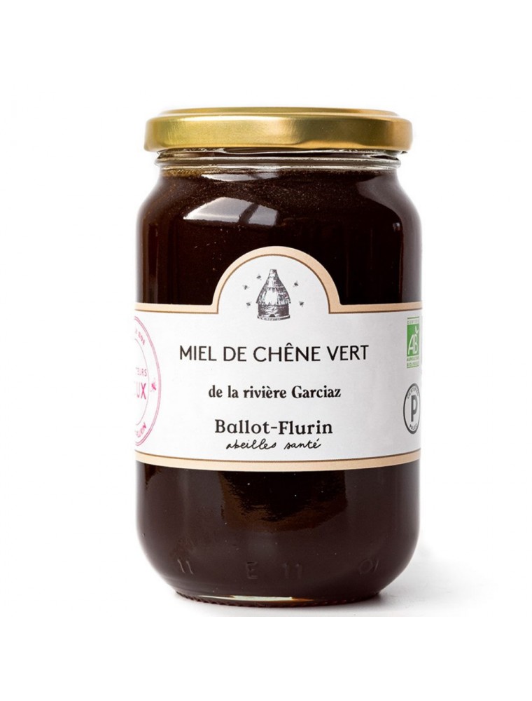 Image principale de la modale pour Miel de Chêne vert Bio 480g - Saveur boisée et notes fleuries, fortifiant - Ballot-Flurin