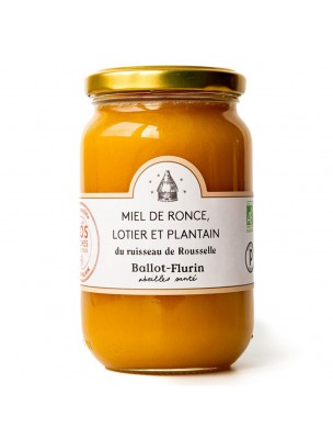 Miel de Ronce, Lotier et Plantain Bio 480g - Miel Rare - Ballot-Flurin