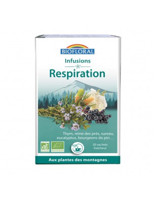 Image de Respiration Bio - Respiratory tract 20 teabags - Biofloral via Buy Organic Breathing Throat Pastilles - Respiratory Tract 24